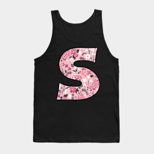 Floral Letter s Tank Top